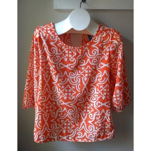 Francesca’s Buttons Brand 3/4 sleeve top small - Picture 9 of 10